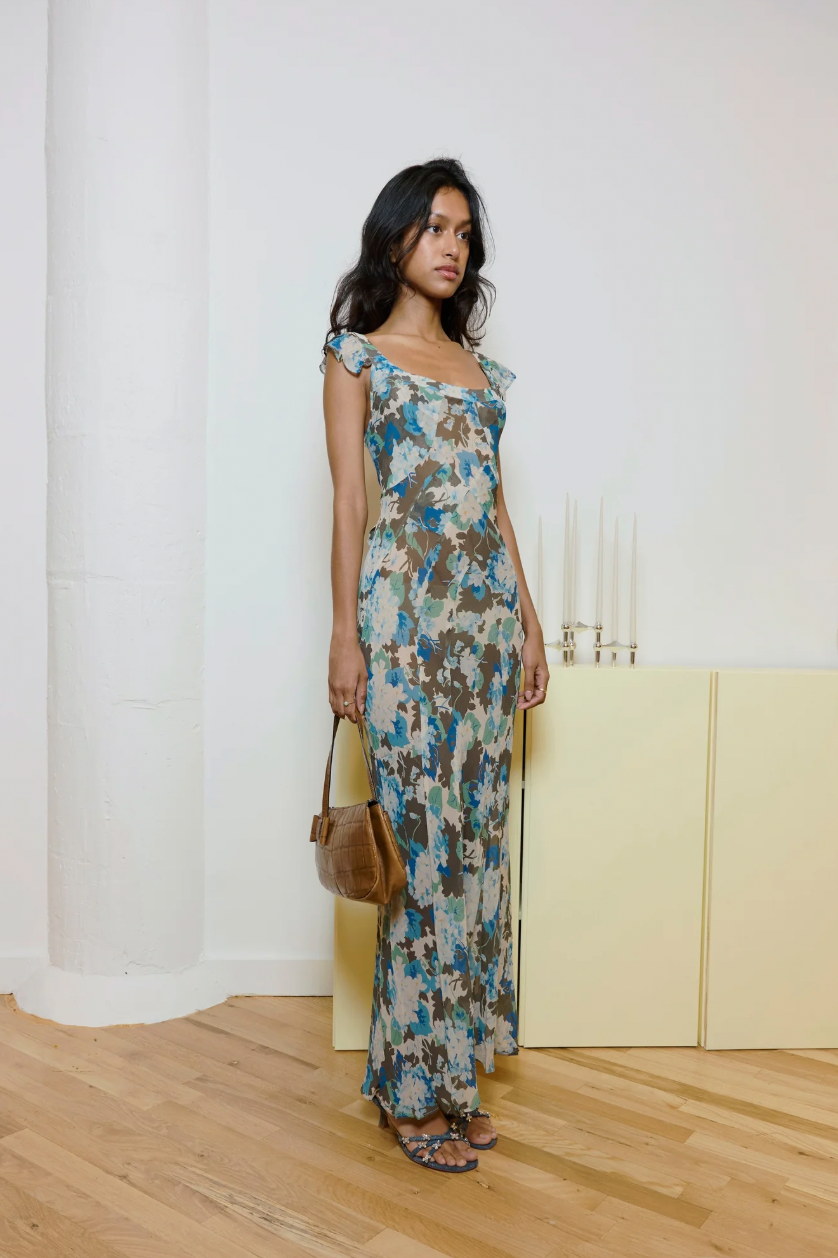 Realisation Par Lila Maxi Dress | Blue Hydrangea Size S
