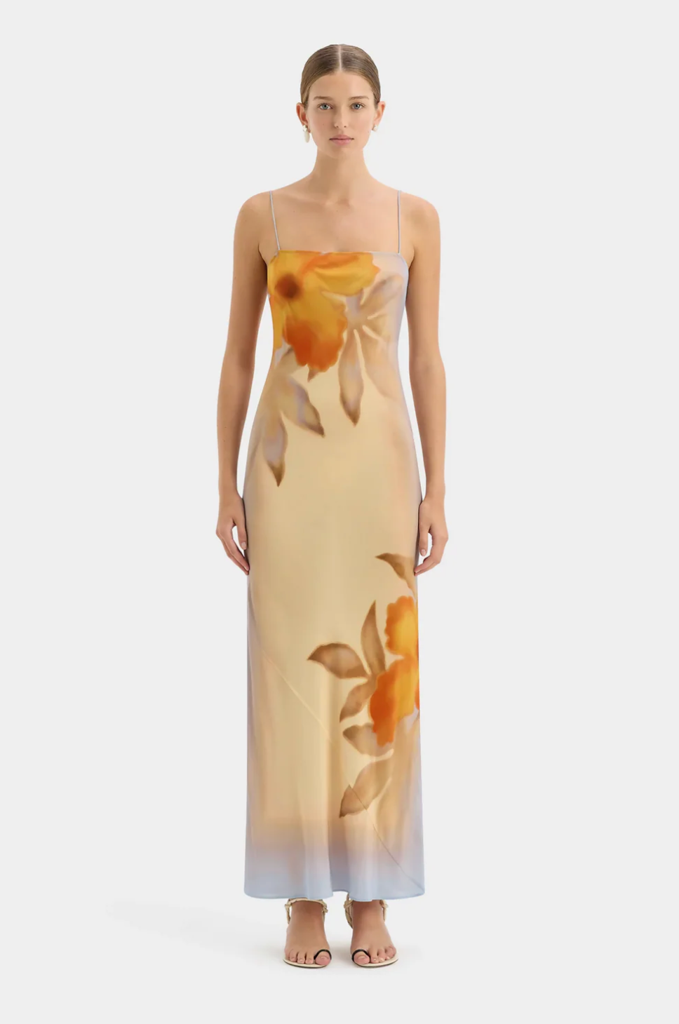 SIR The Label Serene Slip Maxi Dress | Sequoia Floral Size 0