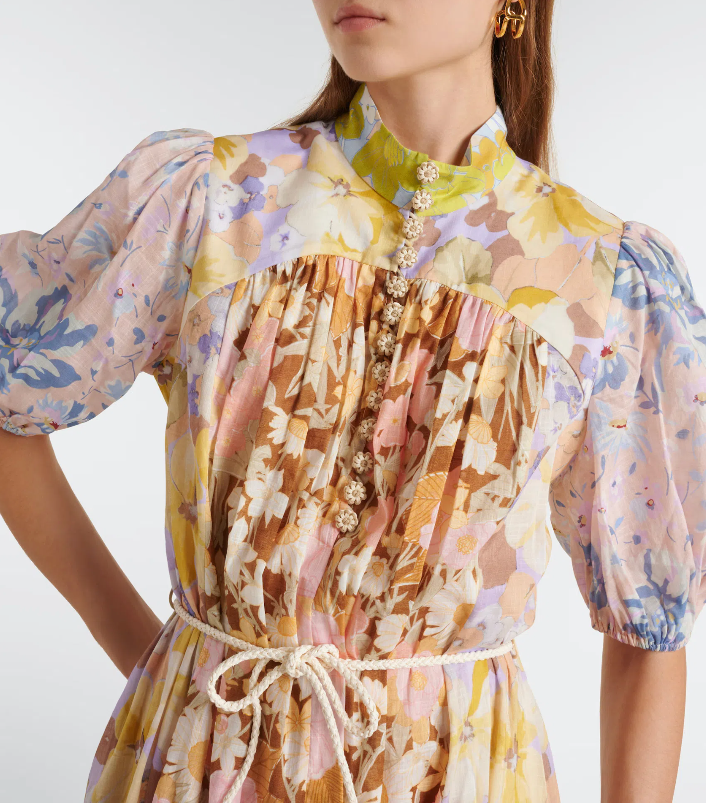 Zimmermann Pop Puff Sleeve Maxi Dress | Size 0