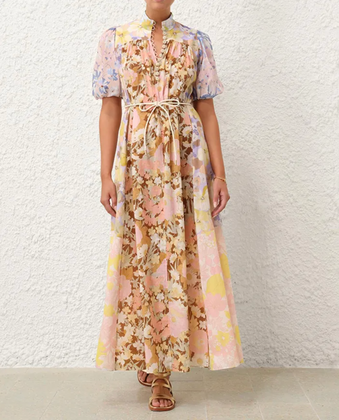 Zimmermann Pop Puff Sleeve Maxi Dress | Size 0