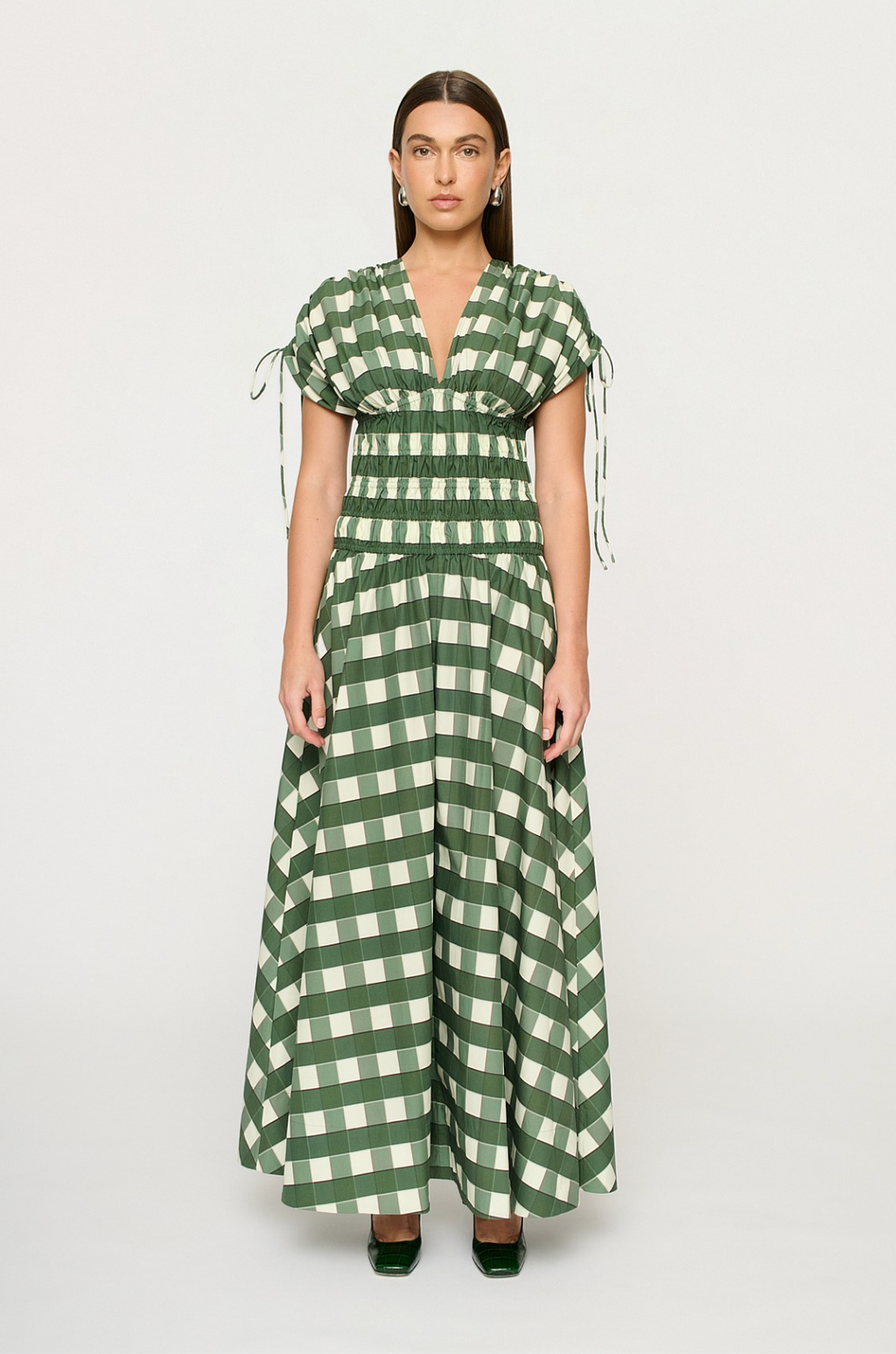 Clea Ottavia Maxi Dress | Lucca Check Size XS