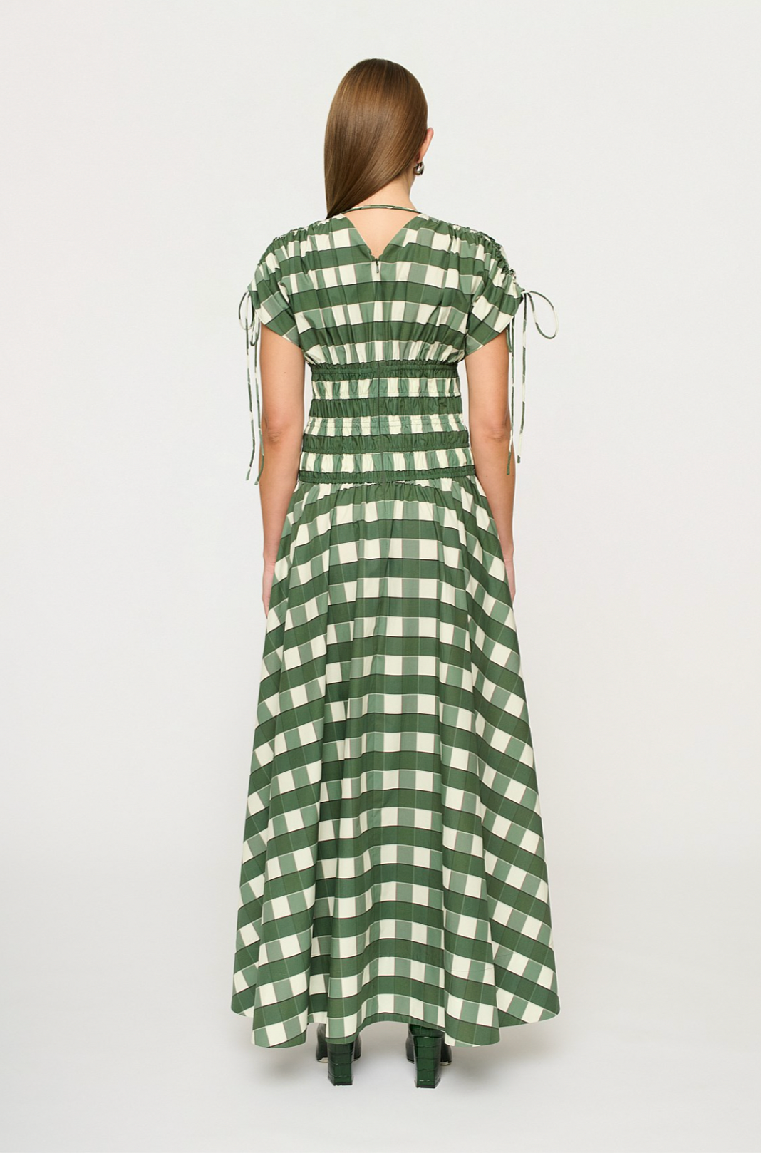 Clea Ottavia Maxi Dress | Lucca Check Size XS