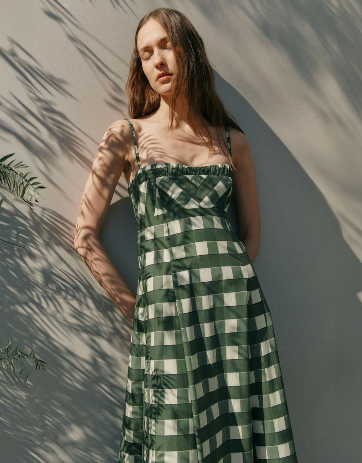 Clea Theron Maxi Dress | Lucca Check Size XS