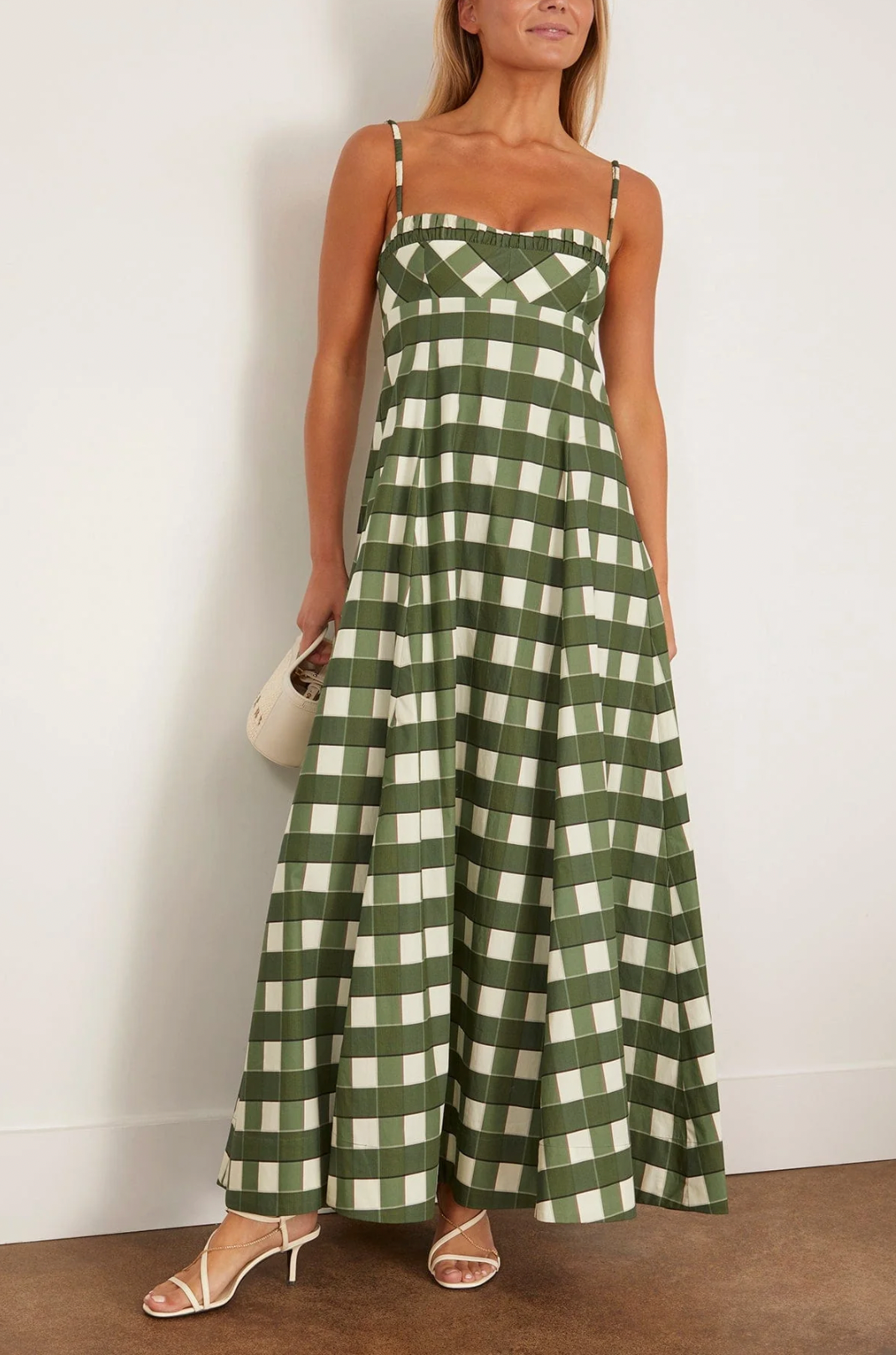Clea Theron Maxi Dress | Lucca Check Size XS