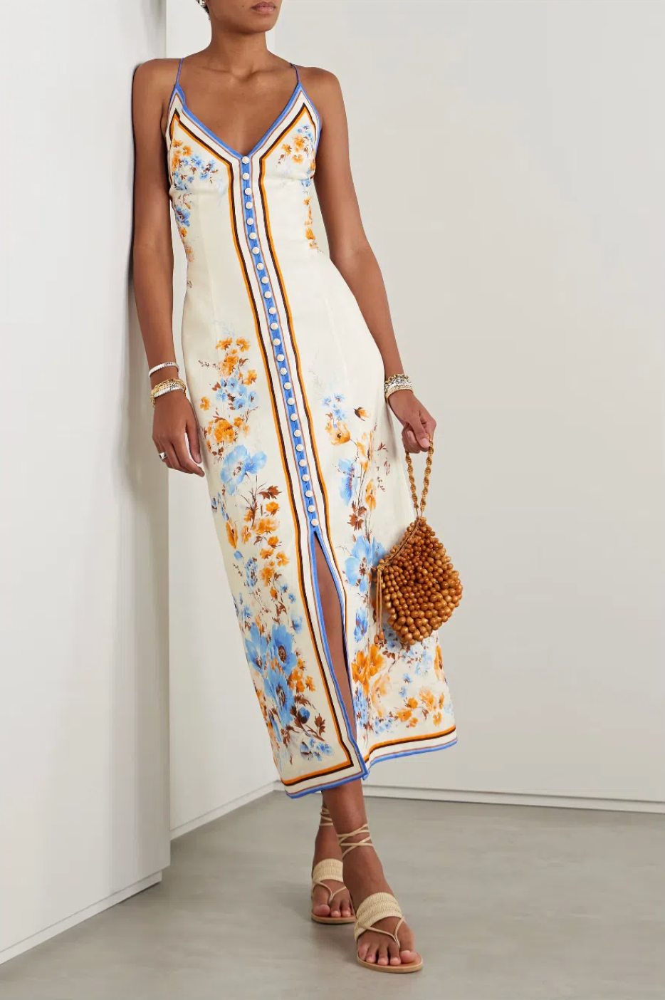 Zimmermann Halcyon Maxi Dress | White Floral Size 0