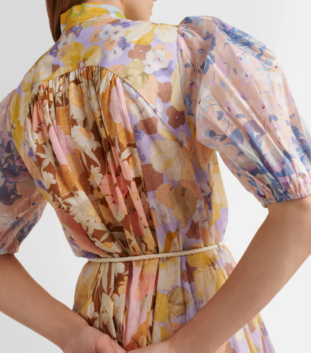 Zimmermann Pop Puff Sleeve Maxi Dress | Size 0