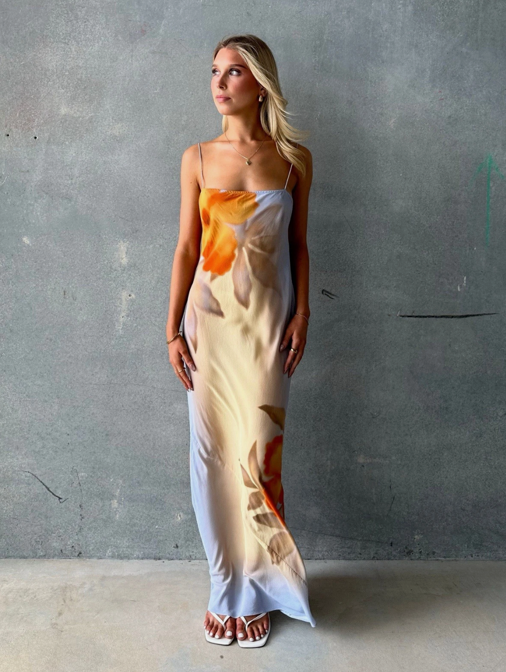 SIR The Label Serene Slip Maxi Dress | Sequoia Floral Size 0